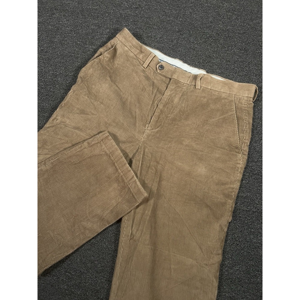 Lauren Ralph Lauren Corduroy Pants Men's 33x32 (Fits 33x27) Brown‎ Beige Modern